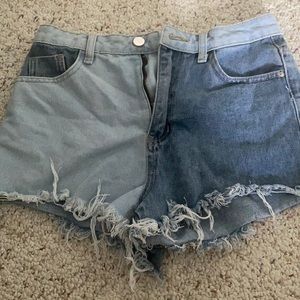 Colourblock Jean Shorts *NEW*